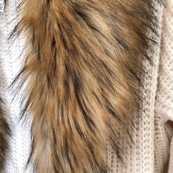 Joie Helma Faux Fur Wool and Yak Cocoon Cardigan - Picture 4 of 10